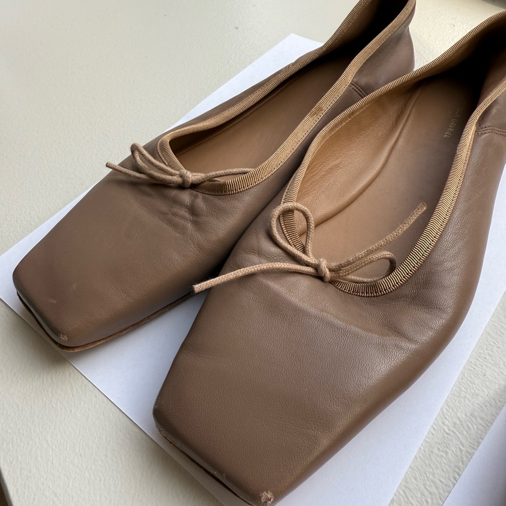 Mansur Gavriel SQUARE TOE BALLERINA